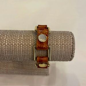 Brahmin Link Leather Bracelet-Tan, NWOT